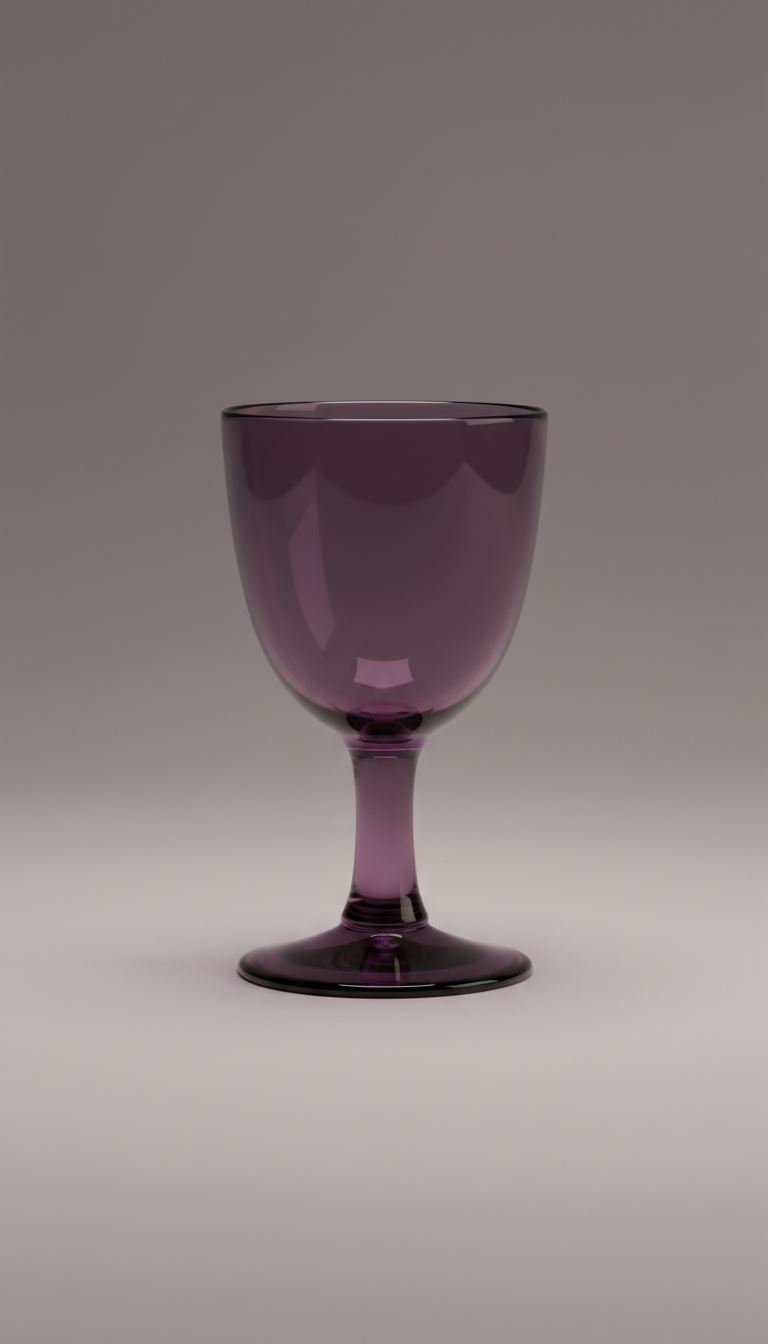 Amethyst Glass Ritual Chalice